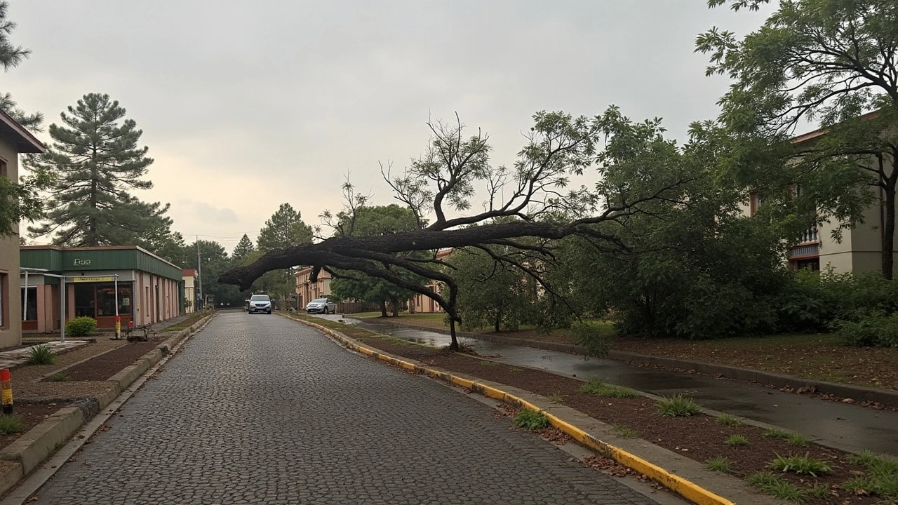 Chuva Forte e Ventos Intensos Afetam Vera Cruz e Causam Queda de Árvores