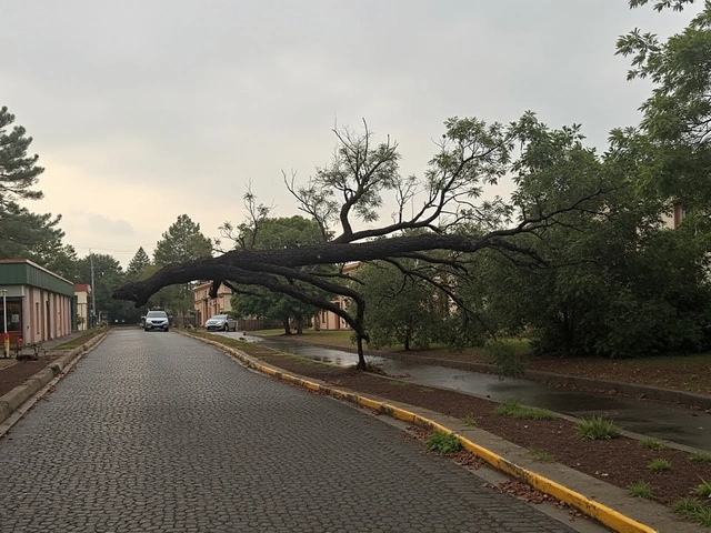 Chuva Forte e Ventos Intensos Afetam Vera Cruz e Causam Queda de Árvores